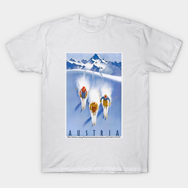 Austria Vintage Ski T-Shirt by tinaschoen